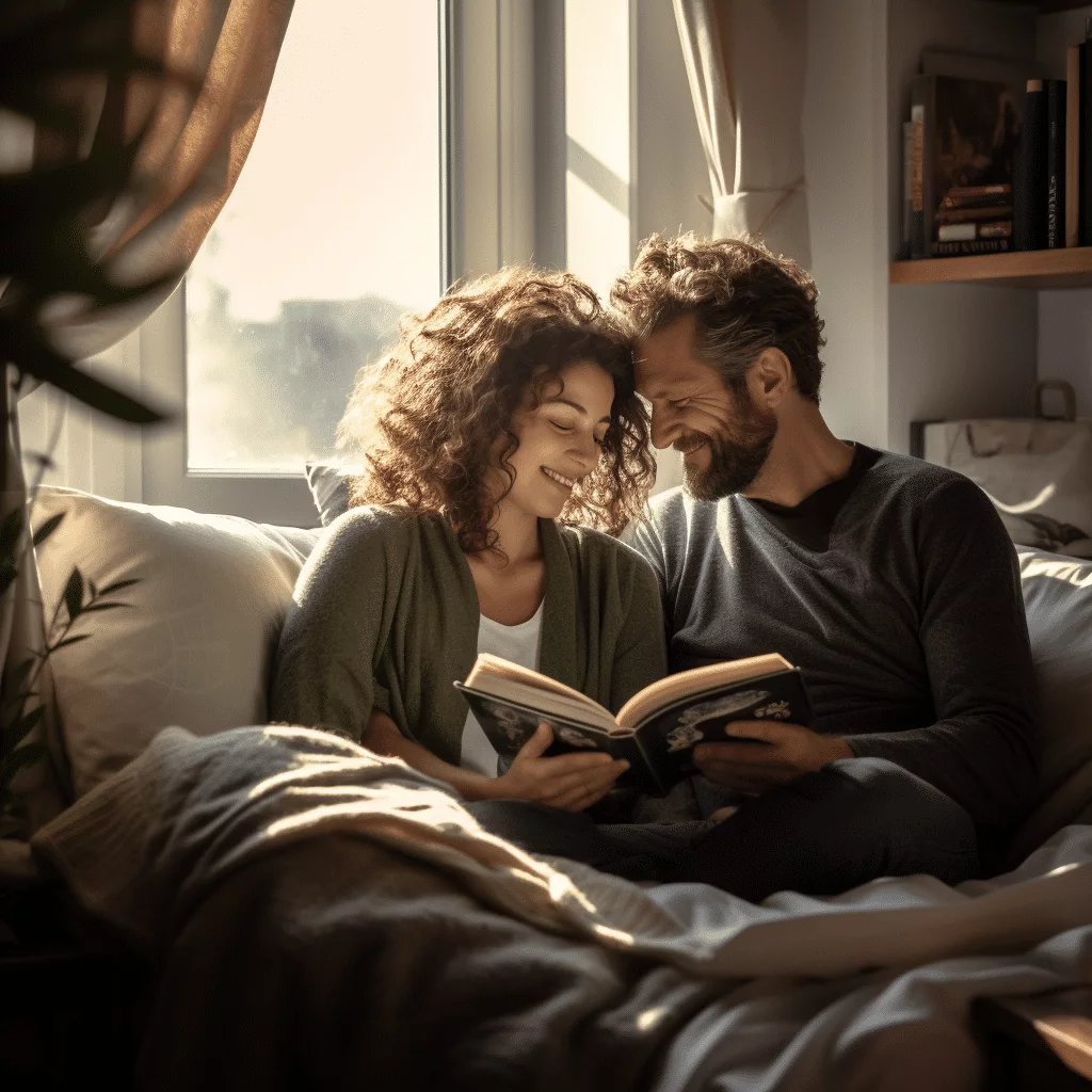 beclickedagency_Couple_cozy_in_bed_each_reading_a_book_soft_mor_9c68a847-790e-453f-bba7-e4d438586196